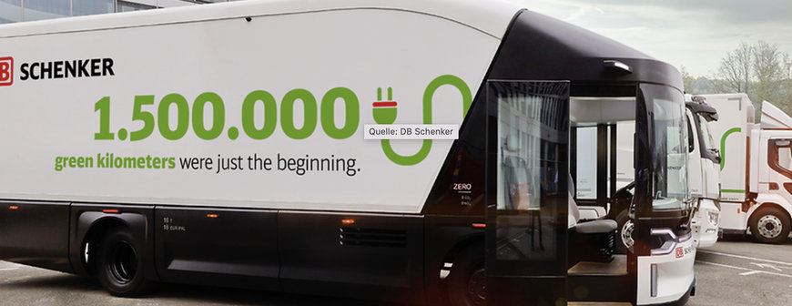 GRÜNE LEISTUNG: DB SCHENKER ABSOLVIERT 1,5 MILLIONEN KILOMETER MIT ELEKTRO-TRUCKS